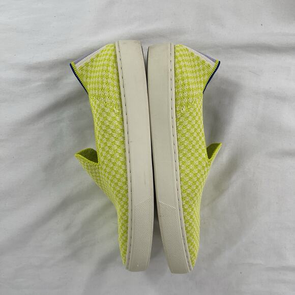 Rothy’s The Original Slip On Sneaker Neon Yellow/lime Green Size W7.5, comfort - Picture 4 of 11